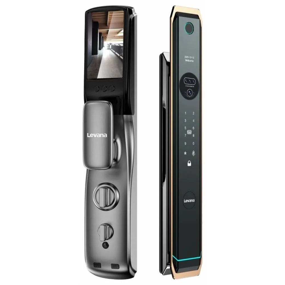 Levana I12 Ai Face version Smart Lock, Fingerprint - Black