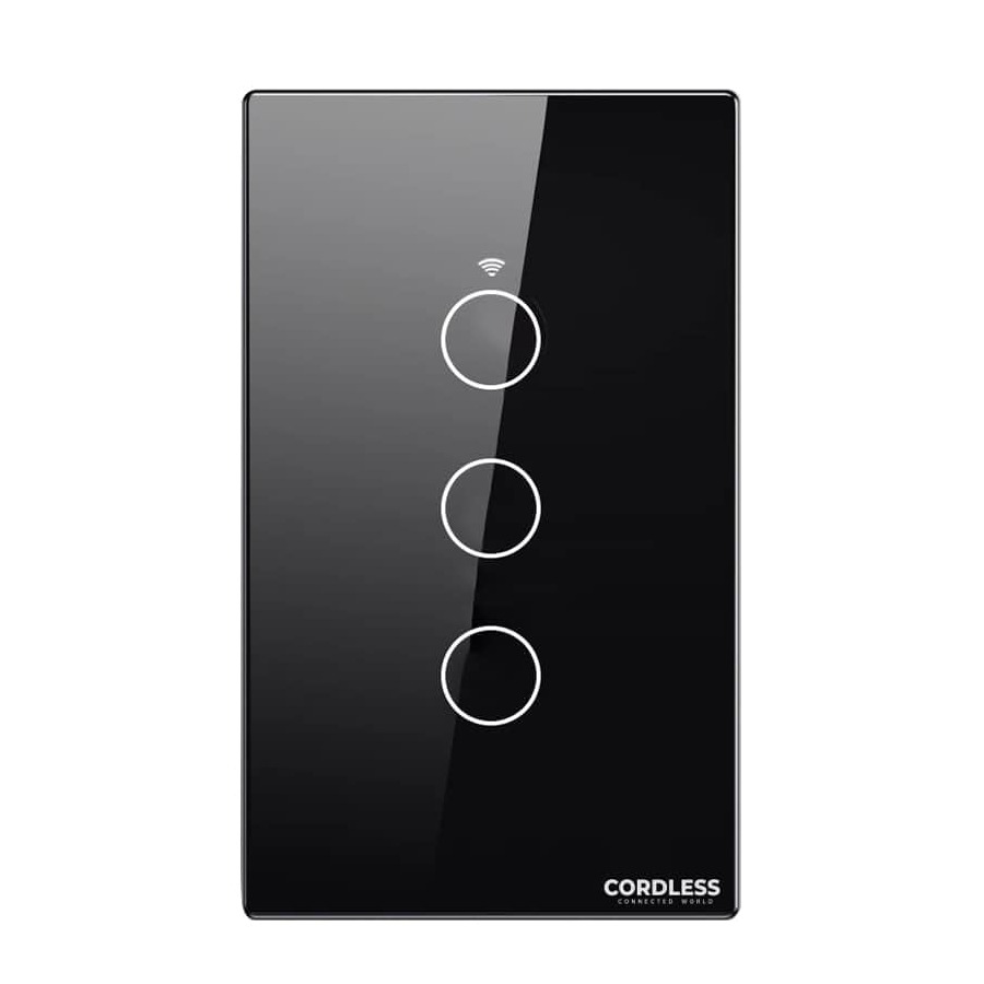 CL-03G Smart Touch Wall Switch 3-Gang (Groove)