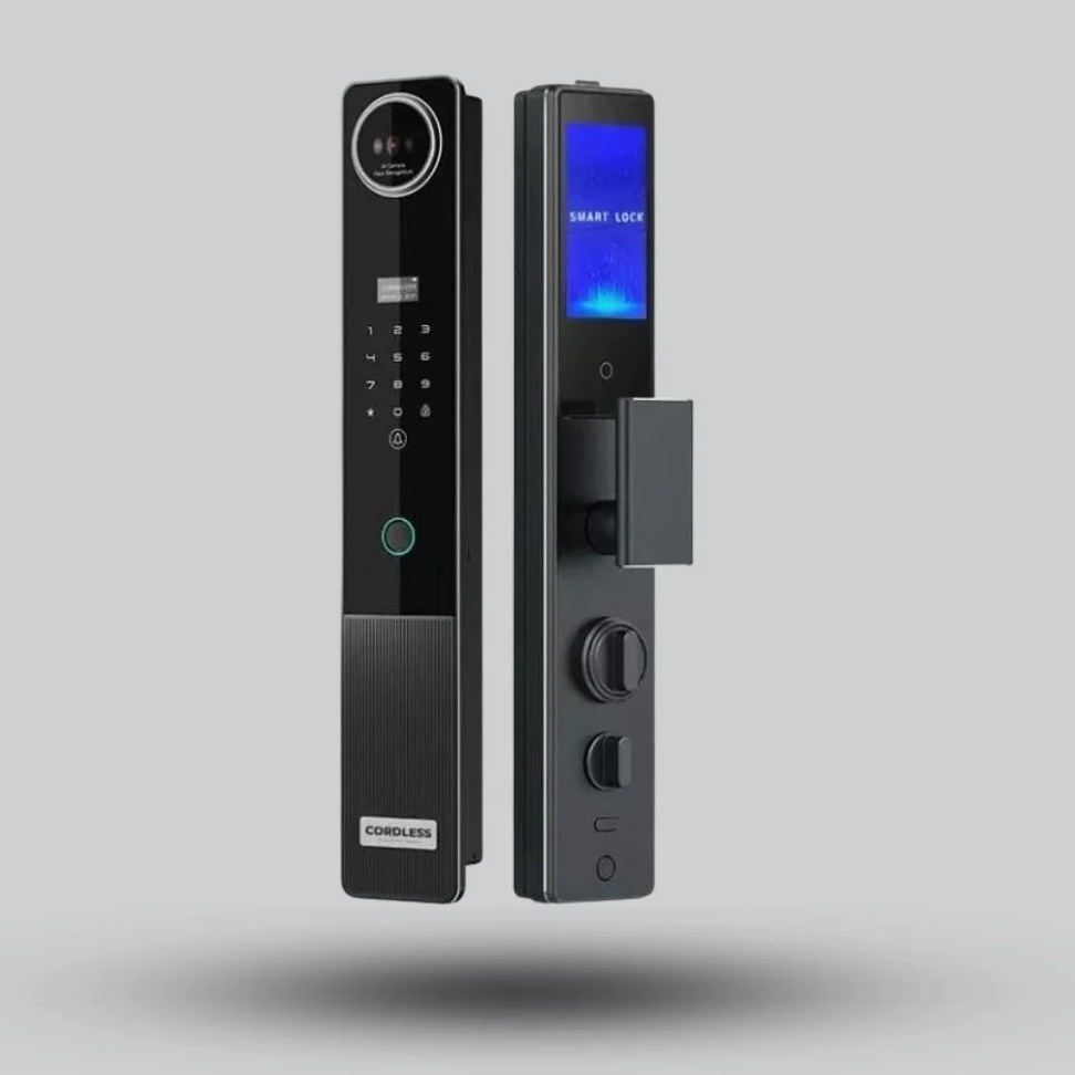 SKY Smart Door Lock with Camera, Indoor Screen, 3D Face Recognition & Palm Vein Access