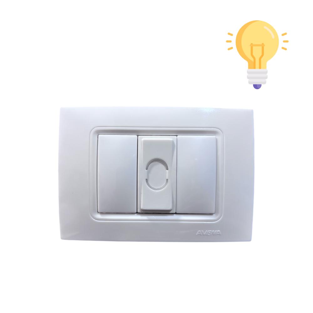 AION Single Light Switch - White