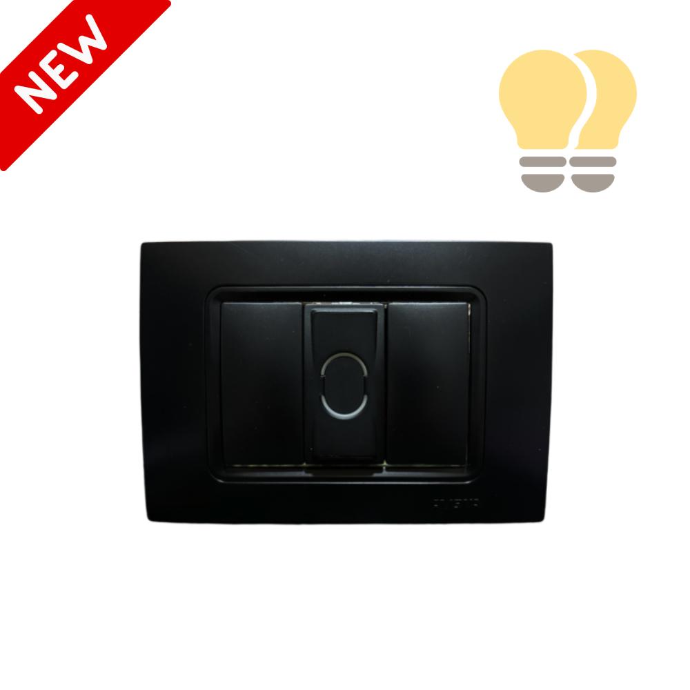 AION Dual Light Switch - Black